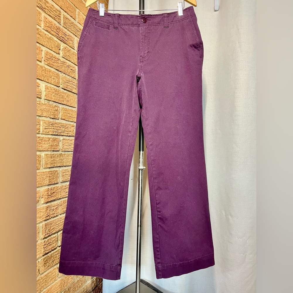 Eddie Bauer Plum Straight-Leg Pants